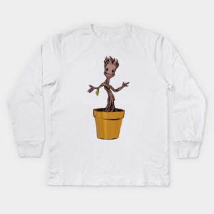 Groot Guardians of the Galaxy Kids Long Sleeve T-Shirt